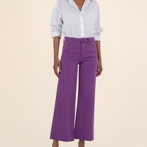 Kut from the Kloth Meg High Rise Wide Leg Size 1414 / Orchid